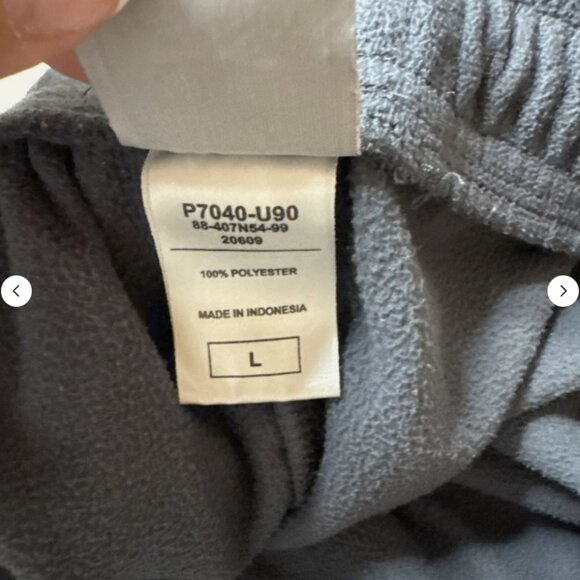 Champion Sweatpants Mens Large Dark Gray Drawstring Pockets Ankle Zip Large - Picture 4 of 6